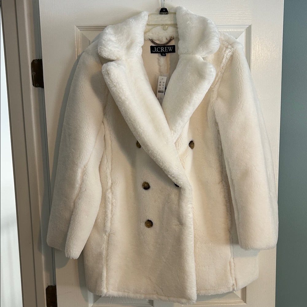 J. Crew Cream Teddy Jacket